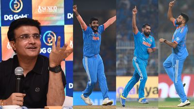 'Can't say this is the best-ever...': Sourav Ganguly's staggering take on India's star-studded bowling attack Sourav Ganguly (left), Jasprit Bumrah (2nd from left), Mohammed Shami (centre) and Mohammed Siraj in this frame. (Getty)