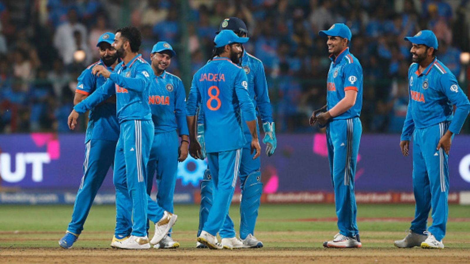 ‘No player like him in international cricket:' Wasim Akram names one cricketer who is 'different' from Kohli, Root, Williamson and Babar Virat Kohli of India celebrates the wicket of Scott Edwards of Netherlands during the World Cup India 2023 between India and Netherlands at M. Chinnaswamy Stadium on November 12, 2023.
