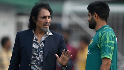 'Not even an inch Pakistan cricket can get better if...' Ramiz Raza spews venom against newly-appointed PCB chief selector after World Cup debacle Former Pakistan captain Ramiz Raja speaks with Pakistan captain Babar Azam.