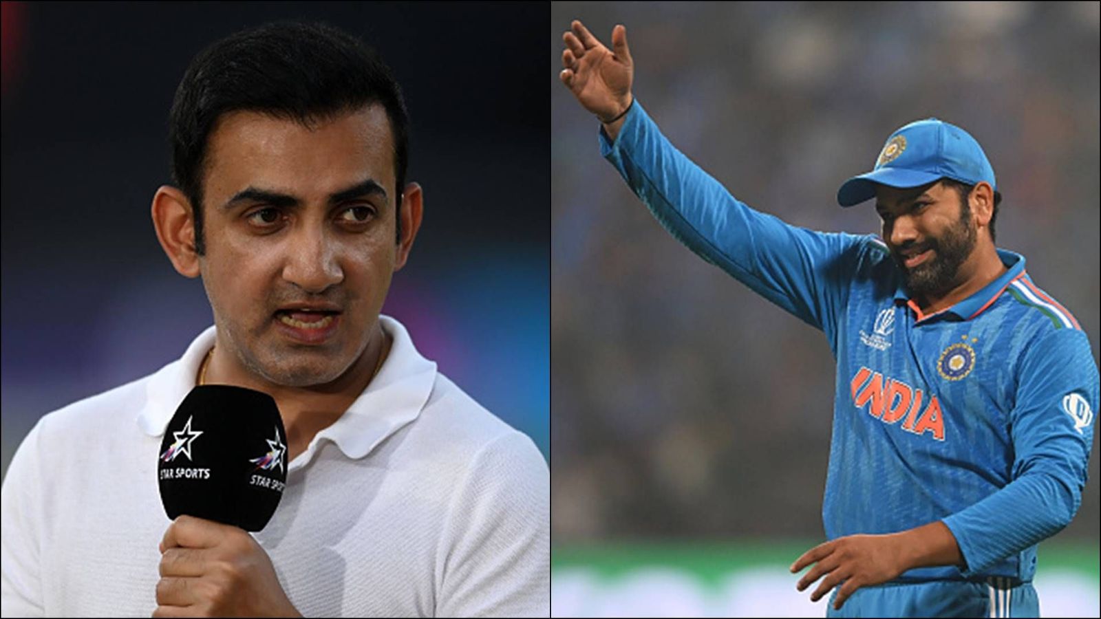 Gautam Gambhir lauds Rohit Sharma for keeping the dressing room secure, says 'That's why he has won five IPL trophies' Gautam Gambhir (left), Rohit Sharma during match against the Netherlands (Getty Images)