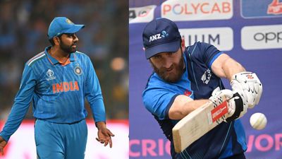 EXPLAINED: What will happen if India vs New Zealand's World Cup semifinal ends in a tie as per new Super Over rule? India skipper Rohit Sharma (left) and New Zealand captain Kane Williamson in this frame. (Getty)
