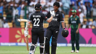 ‘New Zealand can only beat India if…’: Simon Doull’s strategy for Kiwis to beat the Men in Blue in World Cup semi-final New Zealand's captain Kane Williamson and Rachin Ravindra in this frame. (Getty)
