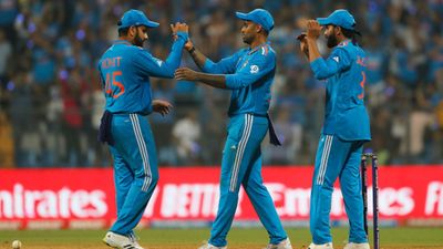 IND vs NZ: Suryakumar Yadav expresses immense gratitude towards Rohit Sharma and Rahul Dravid; here's why Rohit Sharma, Suryakumar Yadav and Ravi Jadeja of India celebrate following the ICC Men's Cricket World Cup India 2023 between India and Sri Lanka at Wankhede Stadium on November 02, 2023 in Mumbai, India.