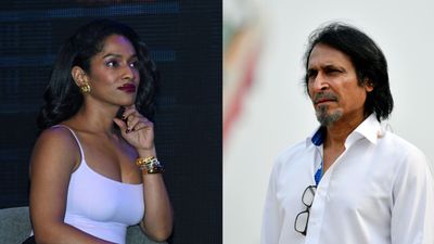 'Ramiz Raja you have no grace. Sickening...': Masaba Gupta brutally slams ex-PCB chief for laughing at racist comment about parents Viv Richards, Neena Gupta Indian fashion designer and Bollywood actress Masaba Gupta and former Pakistan cricketer Ramiz Raja in this frame. (Getty)