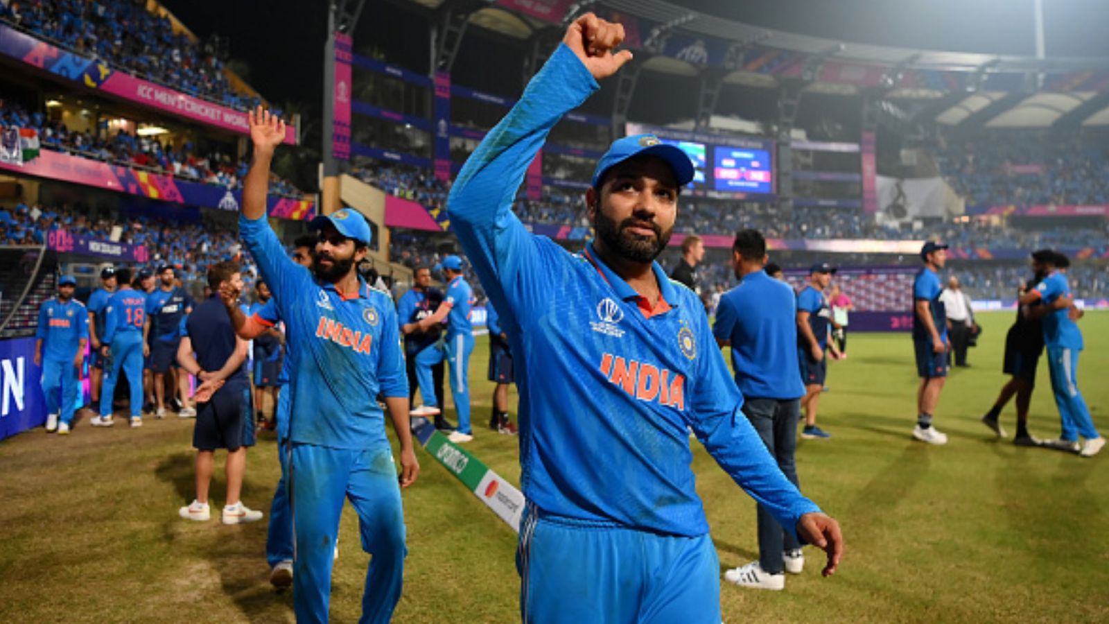 'They gave us chances, we didn't take them': Rohit Sharma after India survive New Zealand scare to make World Cup final India's Rohit Sharma acknowledges the fans after winning the ICC Men's Cricket World Cup India 2023 Semi Final match between India and New Zealand at Wankhede Stadium on November 15, 2023 in Mumbai, India. (Getty Images)