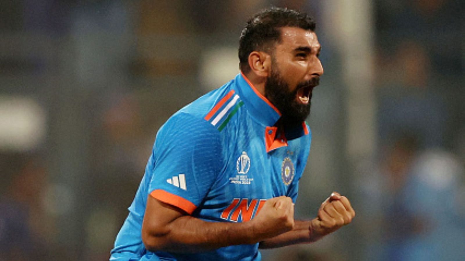 'Shami Kabab banned...': Bollywood star's strange post leaves India's match-winning bowler in stitches Mohammed Shami set a new record for the most wickets taken by an Indian bowler in a single 50-over Cricket World Cup match. (Getty)