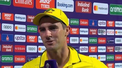 '...going to be one-sided but': Pat Cummins' big statement ahead of India vs Australia's World Cup grand finale Pat Cummins after Australia's three-wicket win over South Africa in World Cup 2023 semifinal (Screengrab: Hotstar)