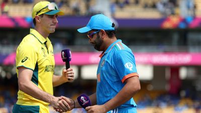 A wait for 20 years: India ready to get revenge on Australia for Johannesburg as Ahmedabad gears up for World Cup 2023 final Australia's Pat Cummins (L) and India's Rohit Sharma shake hands prior to the ODI World Cup match at MA Chidambaram Stadium on October 8.
