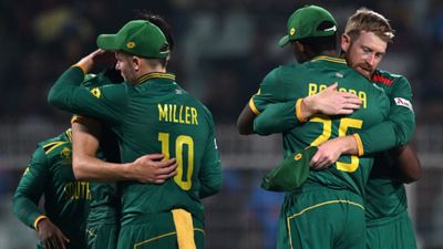 'Not remotely close to a choke': South Africa head coach plays down South Africa's 'choker' tag after semifinal loss South Africa's players react after losing the ODI World Cup semi-final match against Australia at the Eden Gardens in Kolkata on November 16.
