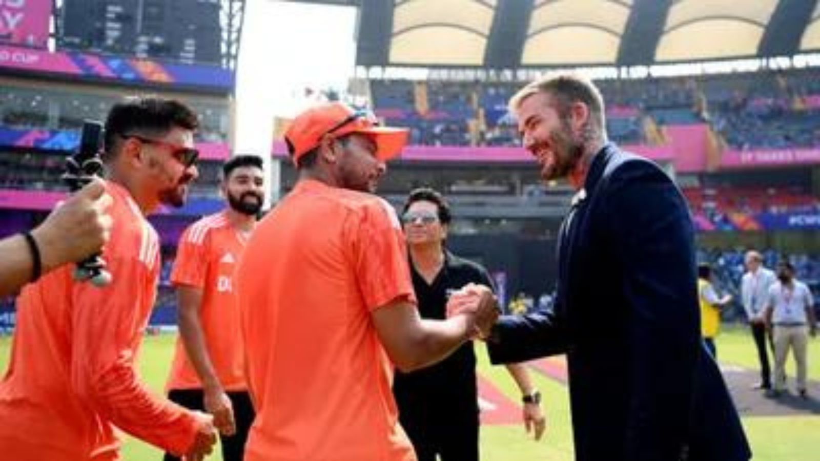 Watch: Kuldeep Yadav ready for 'career change', chooses football as his next sport after talks with David Beckham! Kuldeep Yadav shakes hands with Inter Miami owner David Beckham