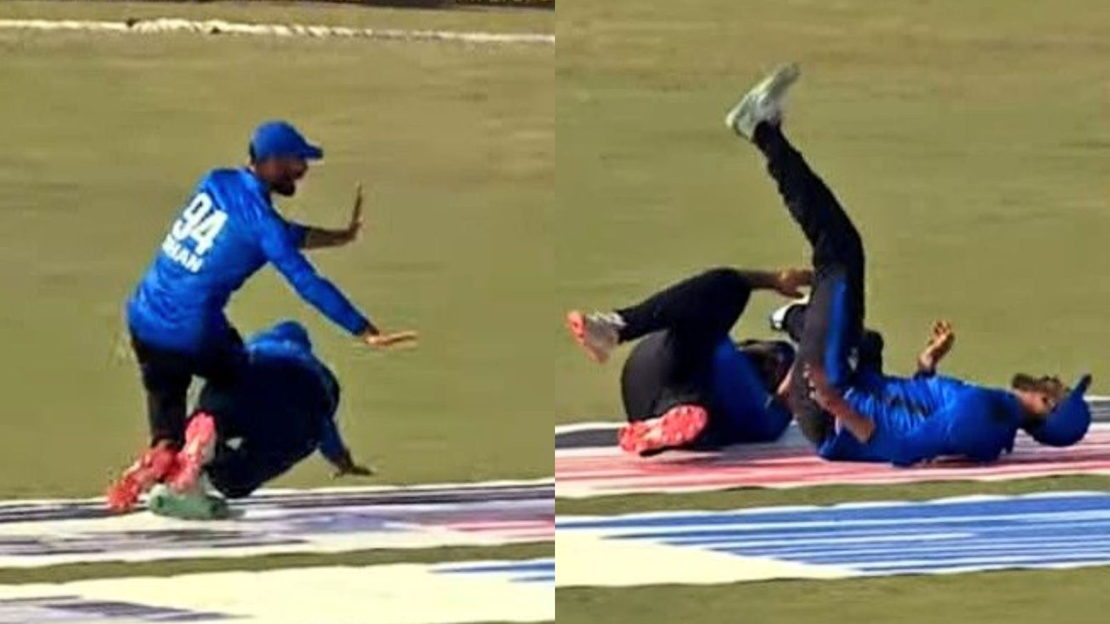 WATCH: Pakistan's new captain collides on field with former skipper, suffers brutal injury and walks off the ground in excruciating pain WATCH: Pakistan's new captain collides on field with former skipper, suffers brutal injury and walks off the ground in excruciating pain