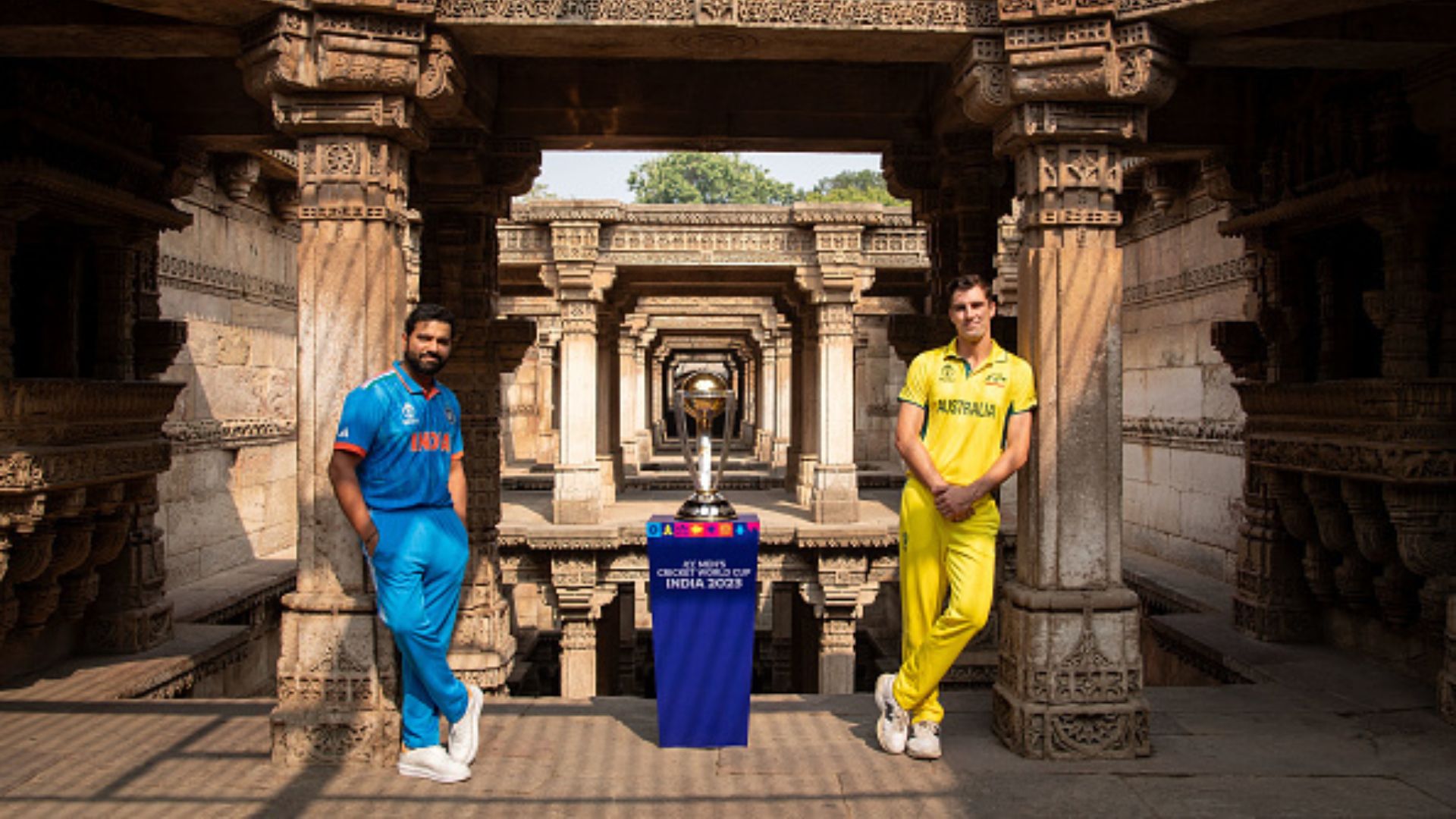 IND vs AUS, World Cup final: India asked to bat first as both teams stick with winning formula for ultimate showdown in Ahmedabad India Captain Rohit Sharma and Australia Captain Pat Cummins pose for a photo during the ODI World Cup Final Captains Photocall.