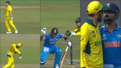 Watch: Glenn Maxwell hits RCB teammate Virat Kohli with a throw in World Cup 2023 final, then breaks into laughter Virat Kohli and Glenn Maxwell during ODI World Cup 2023 final (Screengrab: ICC Instagram)