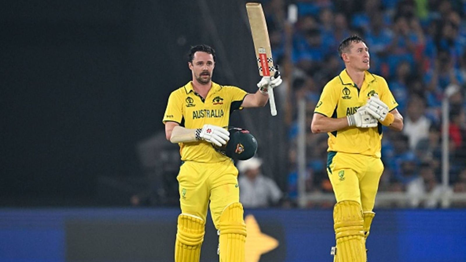 Travis Head's record-breaking 137 crushes India's hopes of ending ICC trophy drought, leads Australia to sixth World Cup title Travis Head celebrated his century in World Cup 2023 final in Ahmedabad (Getty Images)