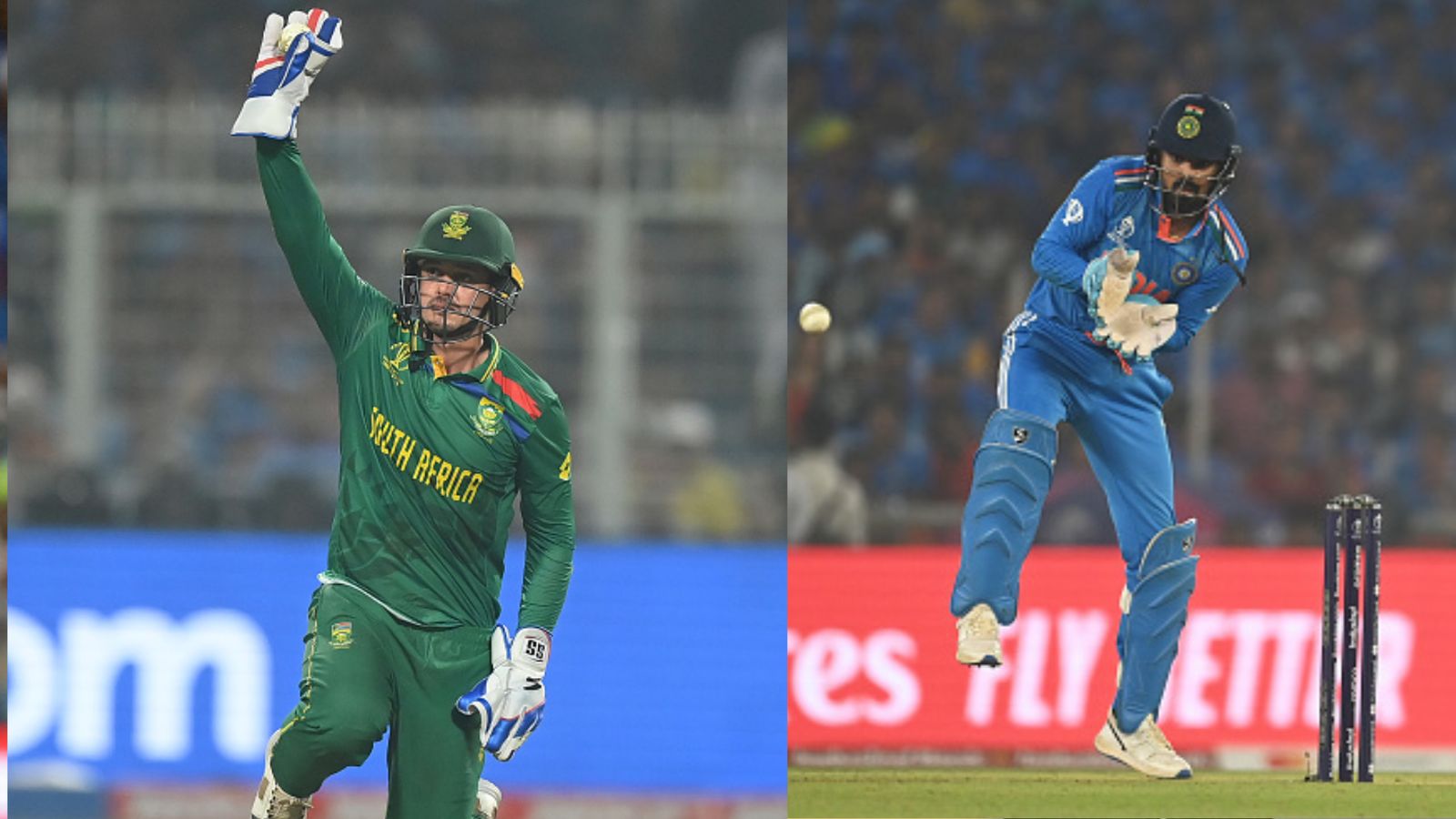 From Quinton de Kock to KL Rahul, here's list of top 10 wicketkeepers with most dismissals in World Cup 2023 South Africa's Quinton De Kock (left) and India's KL Rahul in this frame. (Getty Images)