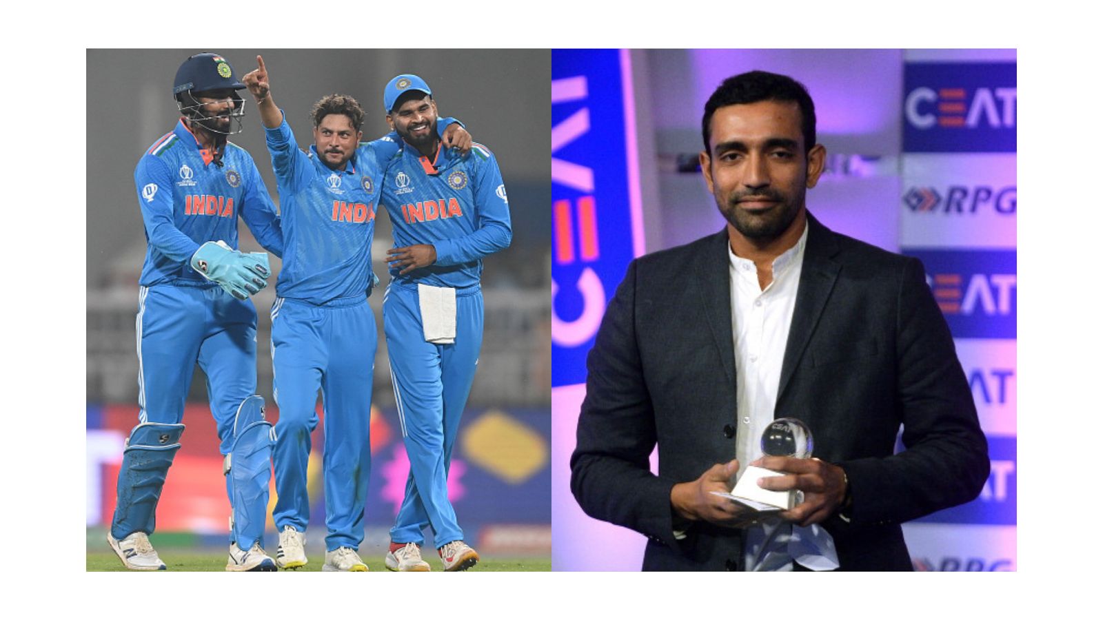 'Won't be surprising to see him lead India's white-ball team:' Robin Uthappa names Rohit Sharma's successor ahead of Hardik Pandya, KL Rahul (L) Kuldeep Yadav celebrates wicket. (R) Robin Uthappa file pic.