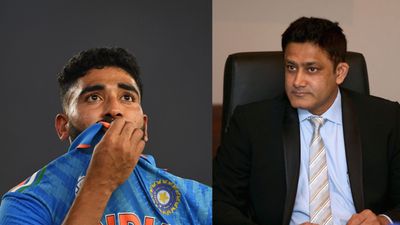 ‘He needs the new ball…’: Anil Kumble laments use of Mohammed Siraj in India's disappointing World Cup final loss to Australia Indian pacer Mohammed Siraj (L) and Indian former cricket captain Anil Kumble (R) in this frame. (Getty Images)