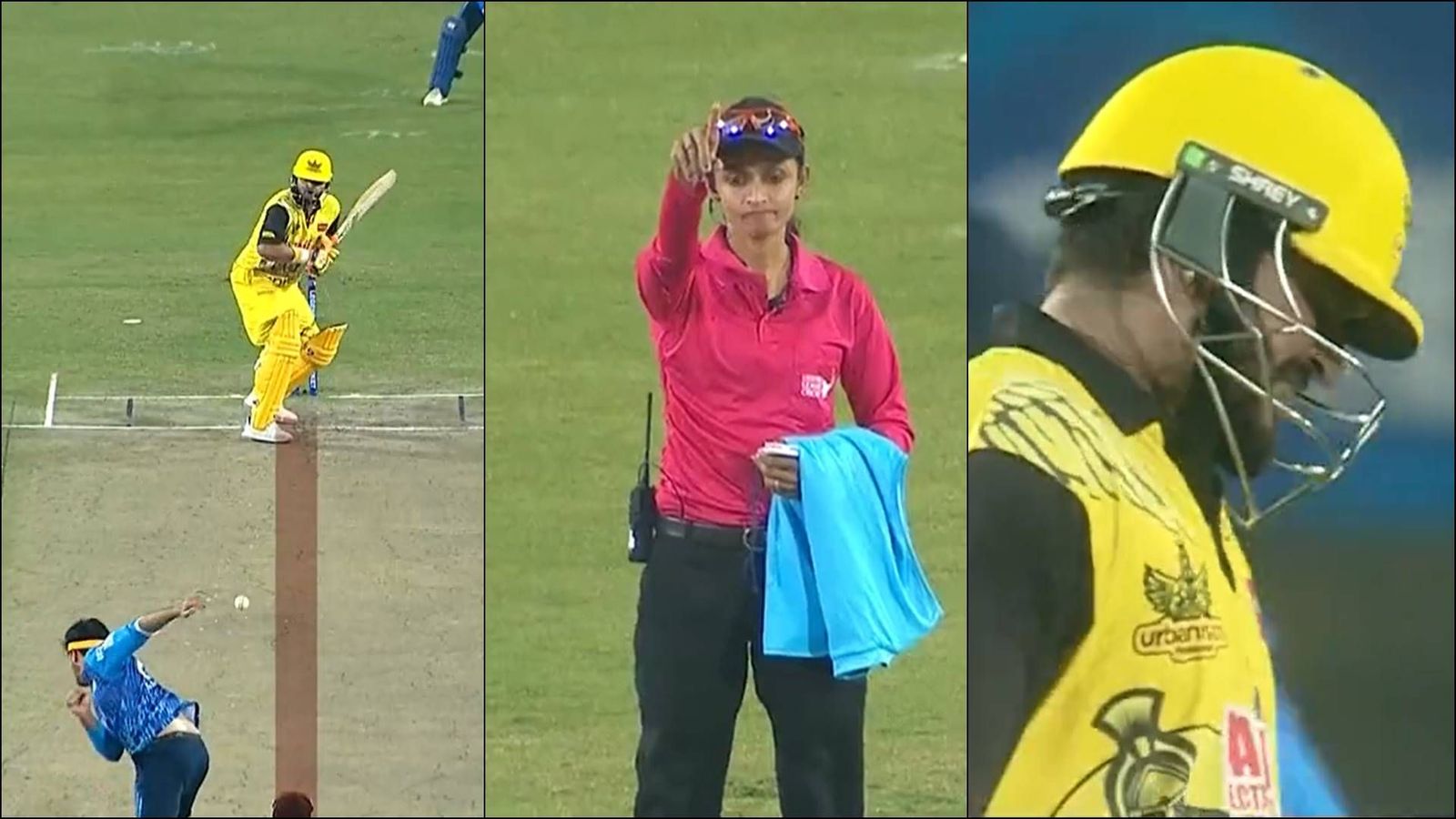 Watch: Suresh Raina left frustrated by umpiring howler in LLC 2023, given lbw despite ball pitching way outside leg stump Suresh Raina returns to the dressing room after given lbw by the umpire in LLC 2023 encounter (Screengrab: FanCode)