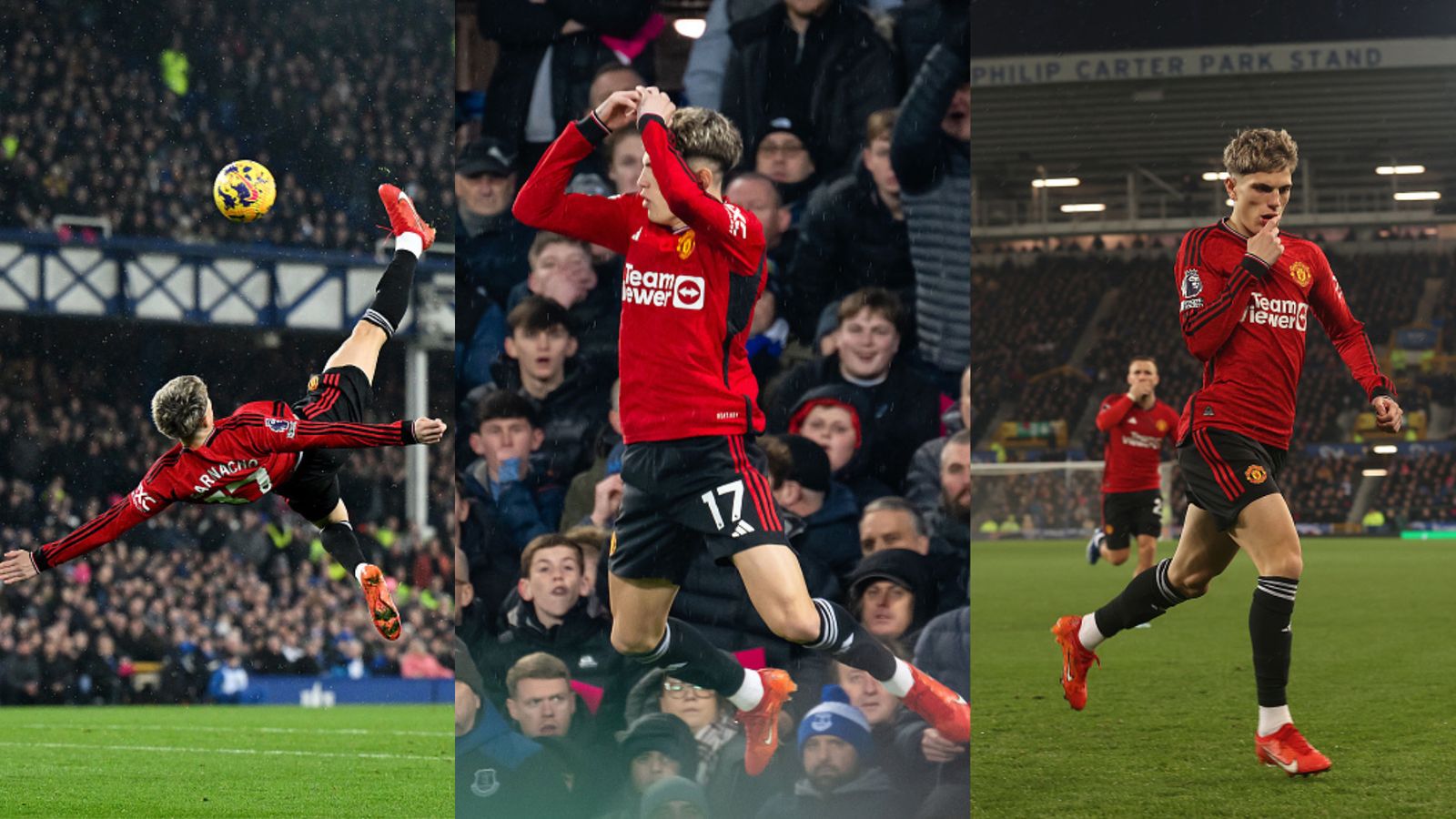 Watch: Manchester United youngster's goal and celebration reminds fans of Wayne Rooney, Cristiano Ronaldo Manchester United forward Alejandro Garnacho