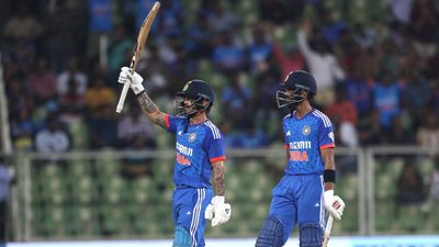 ‘It's a completely different role for him’: Ex-Indian Cricketer reveals Ishan Kishan’s pattern which helped him in 2nd T20I match India's Ishan Kishan celebrates after scoring a fifty during game two of the T20 International Series between India and Australia at Greenfield Stadium on November 26, 2023, in Thiruvananthapuram, India. (Getty Images)