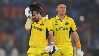 IND vs AUS, Predicted Playing XIs: Australia's World Cup hero set to return, India aim for consistency Travis Head of Australia leaves the field after being dismissed as Marnus Labuschagne (R) looks on during the ICC Men's Cricket World Cup India 2023 Final between India and Australia at Narendra Modi Stadium on November 19, 2023 in Ahmedabad, India.