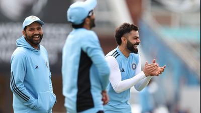Virat Kohli decides to miss white-ball series against South Africa, no clarity on Rohit Sharma yet - Report Virat Kohli and Rohit Sharma of India react during India training prior to the ICC World Test Championship Final 2023.