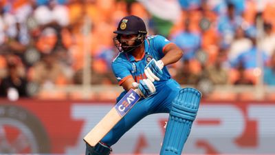 BCCI in a bid to convince Rohit Sharma to lead India pack in T20I series vs SA and T20 World Cup: Report India skipper Rohit Sharma in action in this frame. (Getty)