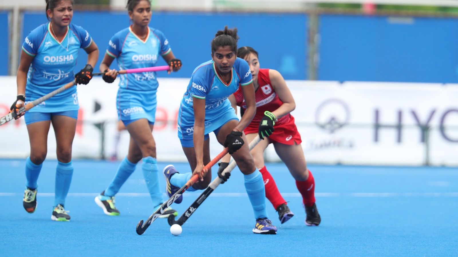 India kickstart Women's Junior Hockey World Cup campaign with commanding 12-0 victory over Canada Indian women's junior hockey team in action. (File photo from Twitter)