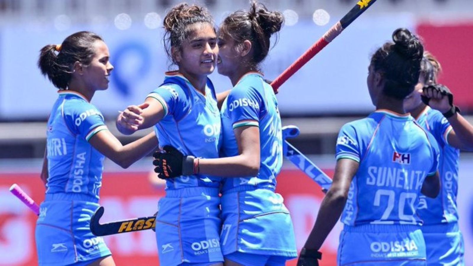 India lose 3-4 to Germany in Women’s Junior World Cup despite holding lead twice Indian women’s hockey junior team in action in this frame (PC: Twitter)