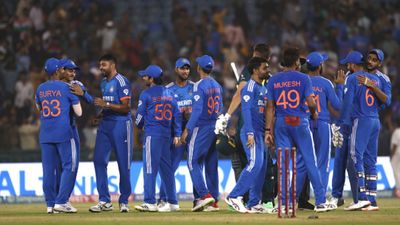 IND vs AUS, 5th T20I Predicted XI: Changes galore for India or will they stick to their winning formula? Indian team members celebrate their team's win over Australia during their T20I game against Australia on December 1.