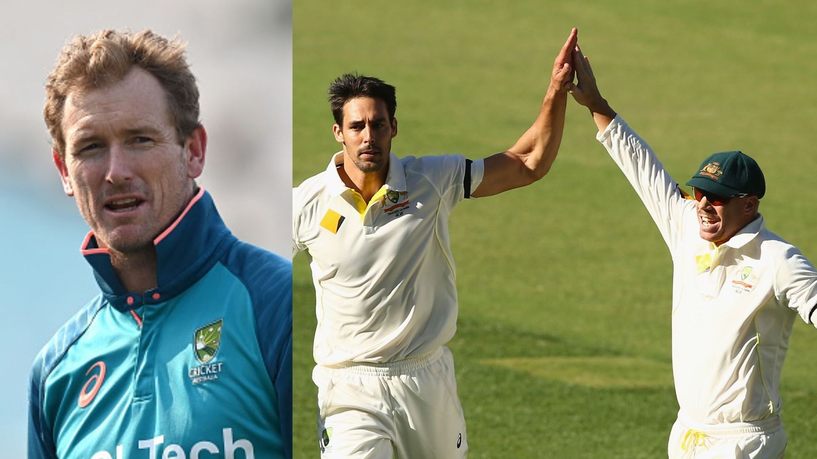 George Bailey slams Mitchell Johnson for targeting David Warner amidst controversy over farewell test criticism Australia chief selector George Bailey (Left), former Australian cricketer Mitchell Johnson (Middle) and Australia's opener David Warner (Right). (Getty Images)