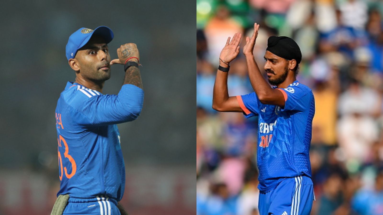 Arshdeep Singh reveals Suryakumar's last-over advice which scripted India's thrilling win over AUS, says 'he told me...' India's star batter Suryakumar Yadav (left) and ace pacer Arshdeep Singh in this frame. (Getty)