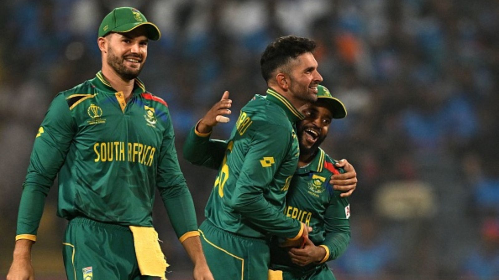 IND vs SA: South Africa rest skipper and key pacer as Aiden Markram steps into captain's role for White Ball series South Africa's Keshav Maharaj (C) celebrates with captain Temba Bavuma (R) and Aiden Markram after taking the wicket of New Zealand's James Neesham during the ODI World Cup.