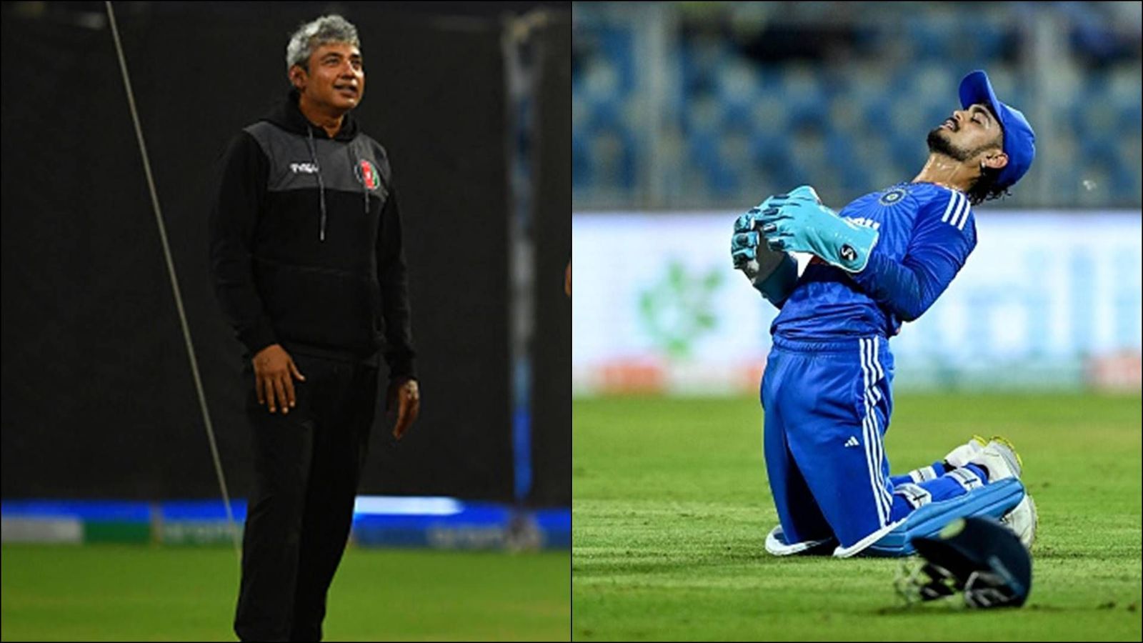‘We don’t select players, we reject them’: Ajay Jadeja points out old problem of Indian cricket, says Ishan Kishan treated unfairly Afghanistan cricket team mentor Ajay Jadeja (left) and Ishan Kishan (right) (Getty Images)