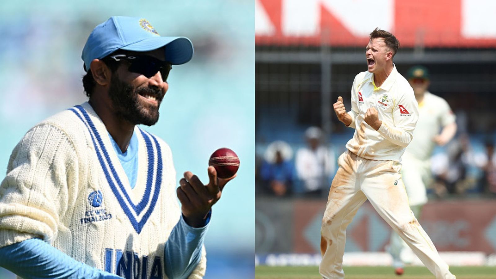 ‘He gave me few pointers’: Matthew Kuhnemann reveals what he learned from 15-minute chat with Ravindra Jadeja Ravindra Jadeja of India (Left) and Australian spinner Matthew Kuhnemann in this frame. (File photo: Getty Images)