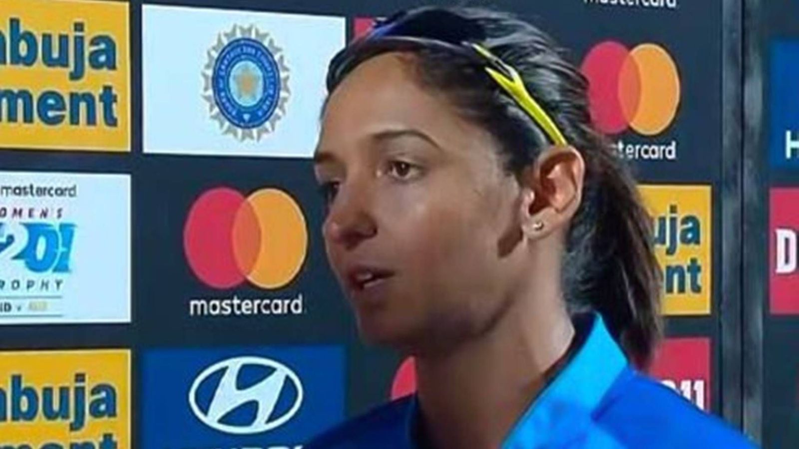 'I was expecting good fielding but...': Harmanpreet Kaur reveals why Indian fielders struggled against England in first T20I India women's team captain Harmanpreet Kaur in the post-match presentation (Screengrab: Jio Cinema)