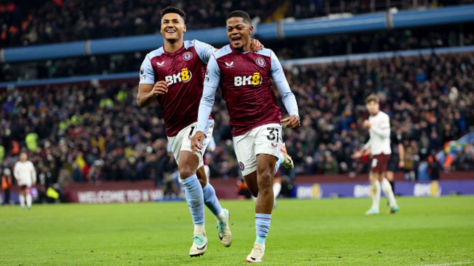 Premier League: Manchester United return to winning ways with win over Chelsea, Manchester City downed by Aston Villa Aston Villa players celebrate a goal during their win over Manchester City.