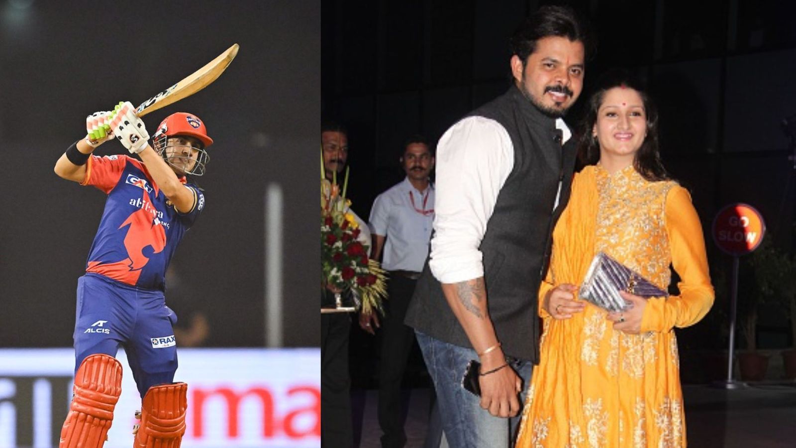 'Upbringing matters a lot and it shows up': S Sreesanth's wife lashes out in reply to Gautam Gambhir's social media post Gautam Gambhir (Left) and Sreesanth with his wife Bhuvneshwari. (Getty Images)