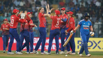 IND vs ENG, 2nd T20I: England seal series in spectacular fashion; bundle batters for just 80, chase it down with four wickets to spare India batter Deepti Sharma loses her wicket as the English players celebrate.