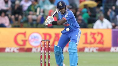 Suryakumar Yadav equals Virat Kohli's T20I record with fourth fifty from five innings against South Africa in the format Suryakumar Yadav plays a shot during second T20I against South Africa (Photo Courtesy: BCCI/X)