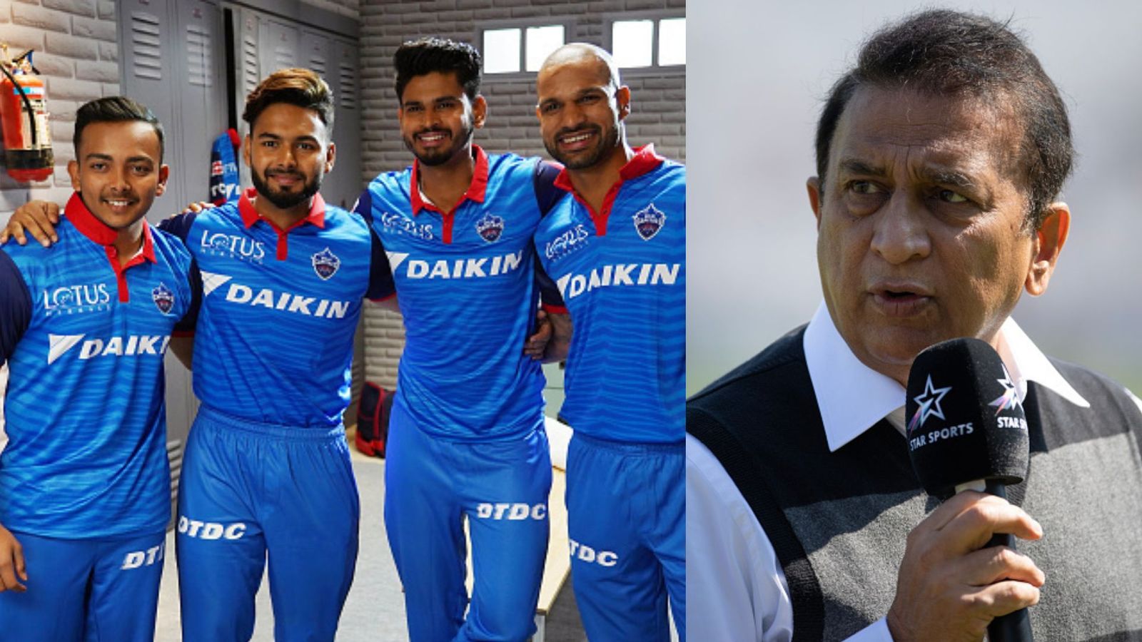 'Whether he scores 1 run or no runs in IPL': Sunil Gavaskar feels Rishabh Pant should walk into T20 World Cup 2024 squad Cricketers Prithvi Shaw, Rishabh Pant, Shreyas Iyer and Shikhar Dhawan and cricket legend Sunil Gavaskar. (File photo: Getty Images)