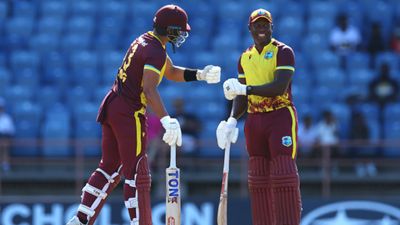 WI vs ENG: King, Powell combine for 10 sixes as West Indies beat England by 10 runs, extend series lead to 2-0 Brandon King and Rovman Powell.