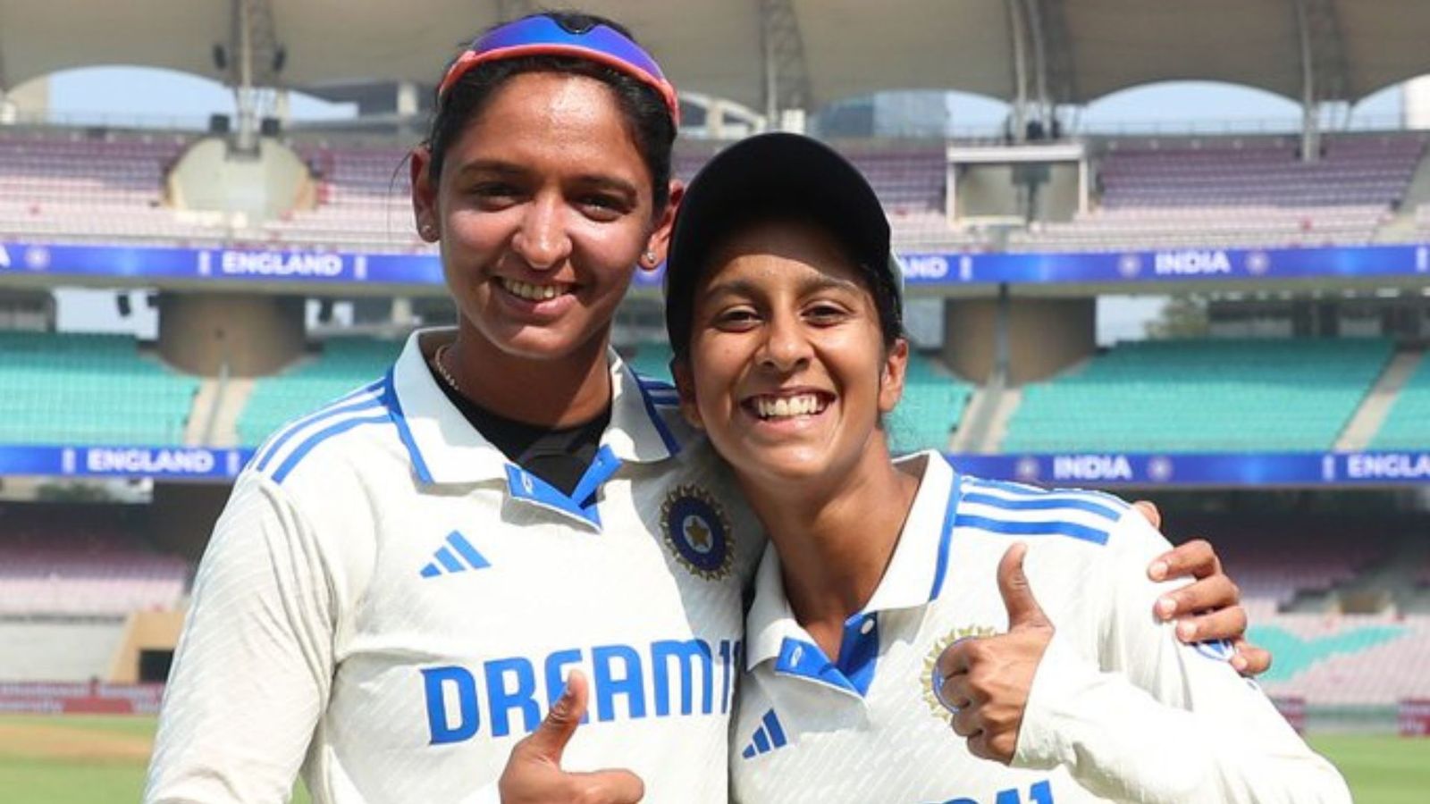 'Not able to get my words together': Harmanpreet Kaur applauds team energy as India women break record against England India women's cricket team captain Harmanpreet Kaur with Jemimah Rodrigues. (Photo Courtesy: Twitter)