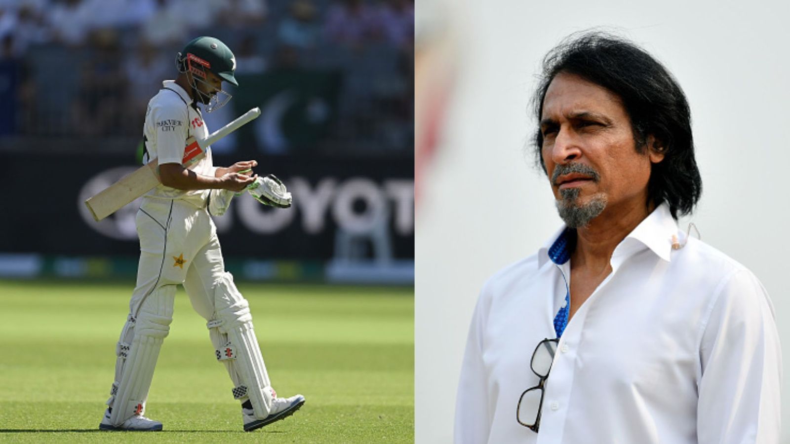 ‘Intent and technique were both missing’: Ramiz Raja exposes Pakistan’s flaws after Perth Test collapse Babar Azam of Pakistan (Left) and former Pakistan cricketer Ramiz Raja. (Getty Images)