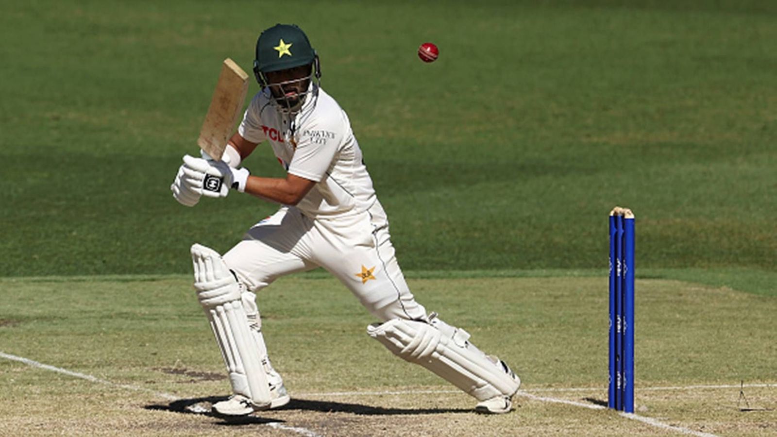 Pakistan's Saud Shakeel achieves what no batter could in 146 years of Test cricket with 24-run knock in massive collapse Saud Shakeel plays a shot on Day 4 of the Perth Test (Getty Images)
