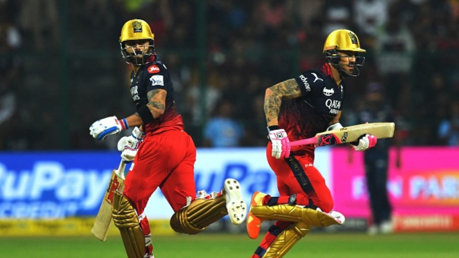 IPL 2024 Auction: RCB grab eyeballs after spending 11.50 cr on West Indies' star; here's Bangalore's squad after bidding war RCB's star batters Faf Du Plessis (right) and Virat Kohli in this frame. (Getty)