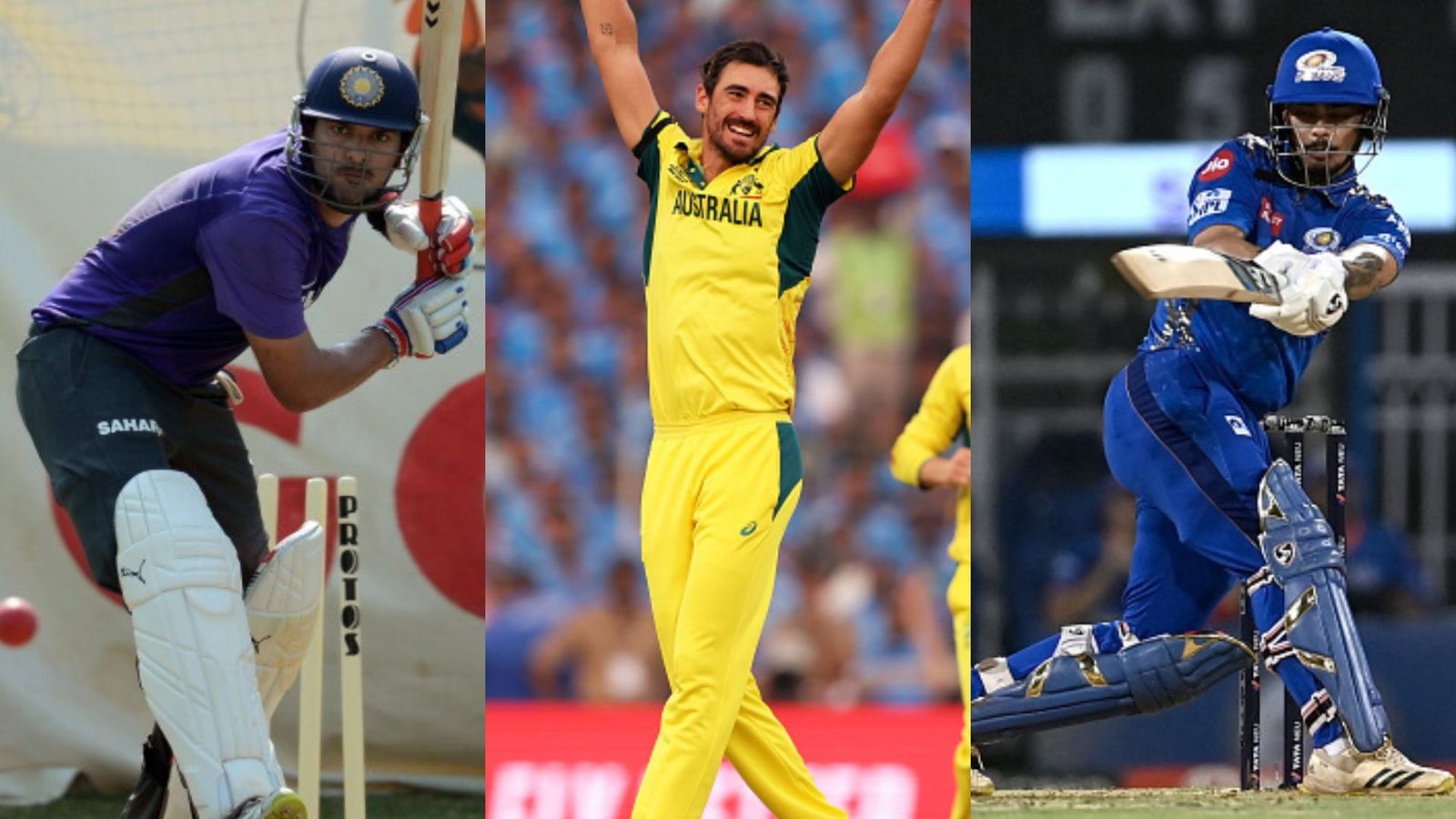 Million-Dollar Stars: Unveiling the top 10 most expensive buys in IPL Auction history Yuvraj Singh (L), Mitchell Starc (C) and Ishan Kishan (R).