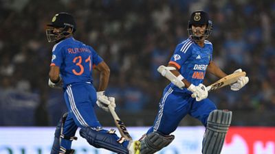 Rising India star batter ruled out of 2-match Test series against South Africa due to injury - Report Ruturaj Gaikwad (L) and Yashasvi Jaiswal (R).