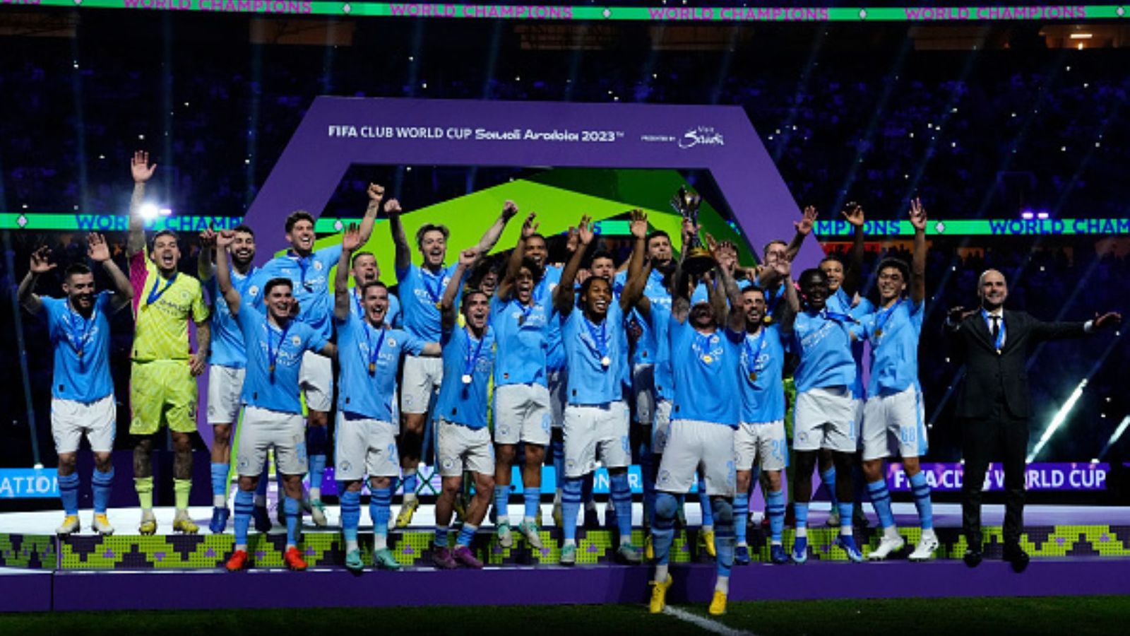 Manchester City rout Fluminense in Club World Cup Final for quintuple trophy haul in 2023 Manchester City lifted the Club World Cup trophy.