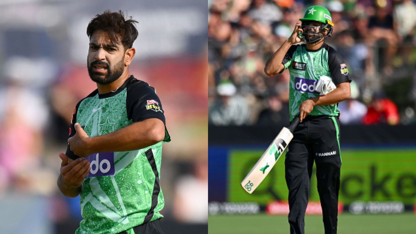 WATCH: Pure 'circus' in BBL as Haris Rauf walks into bat without gloves, pads and helmet; never-seen-before video goes viral WATCH: Pure 'circus' in BBL as Haris Rauf walks into bat without gloves, pads and helmet; never-seen-before video goes viral